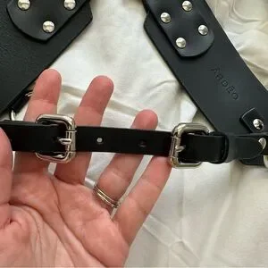 New Ardeo Classic Black Leather Harness with Silver Nickel Accents M/L Harnesses have landed ❤️ @ardeostudios Made in London, the  main image 4